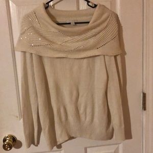 Off shoulder sweater